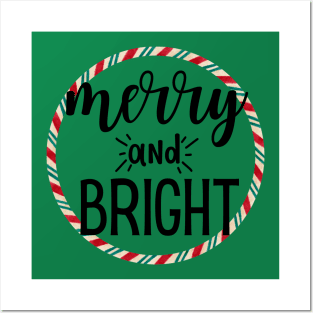 Merry and Bright Posters and Art